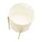 Hello Honey® Cream & Gold Boho Embossed Metal Planters with Stands Set